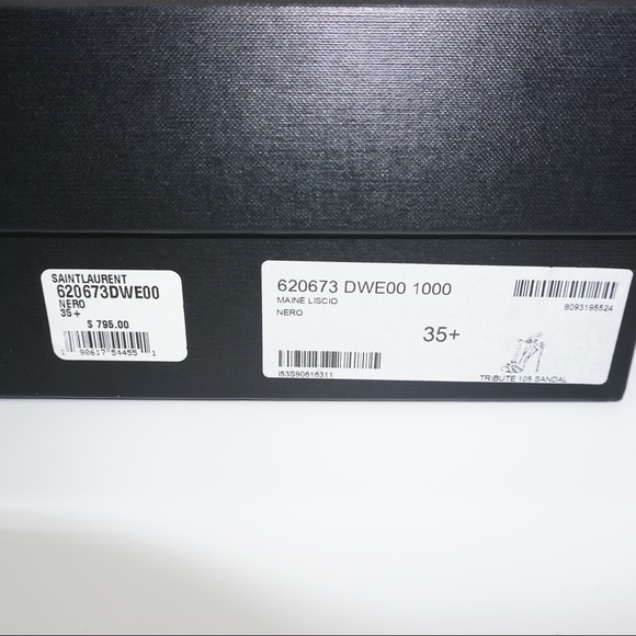 Saint Laurent Tribute 105 Sandal Black - Picture 11 of 12